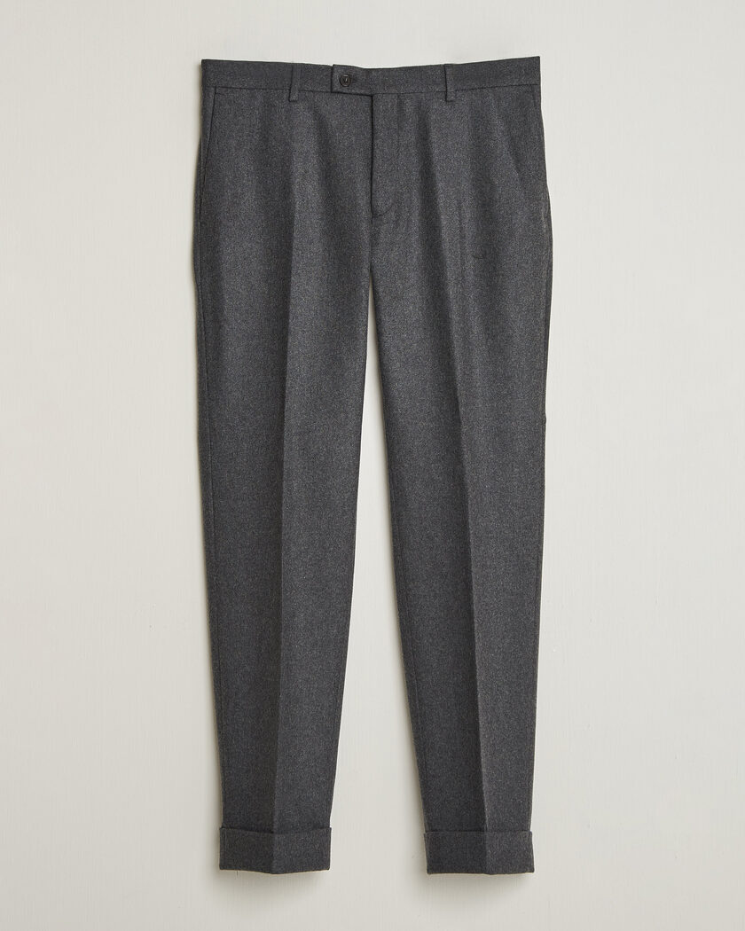 Morris Flannel Suit Trousers Grey – Grau