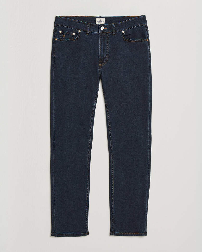 Morris Steve Satin Jeans Rinse Wash – Blau