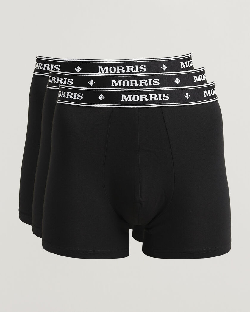 Morris Boxer Brief 3-Pack Black – Schwarz
