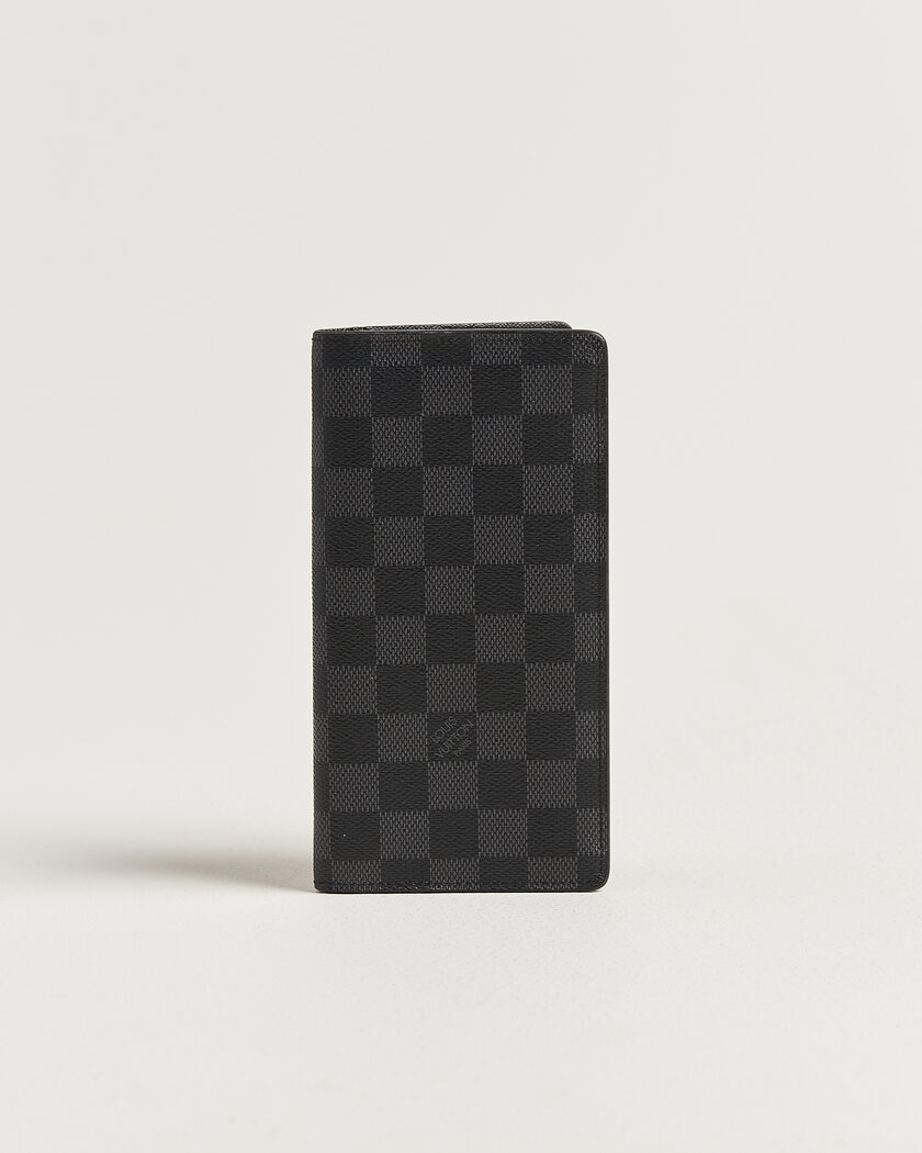 Louis Vuitton Pre-Owned Brazza Wallet Damier Graphite – Grau