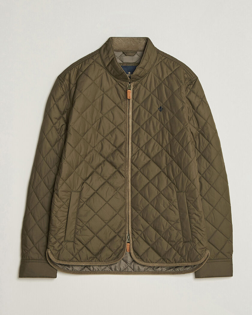 Morris Teddy Quilted Jacket Olive – Grün