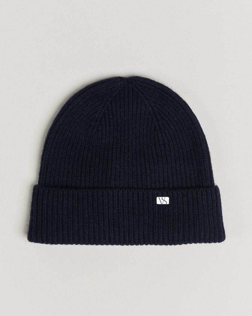 Varsity Headwear Wool/Cashmere Beanie Dusk Navy – Blau