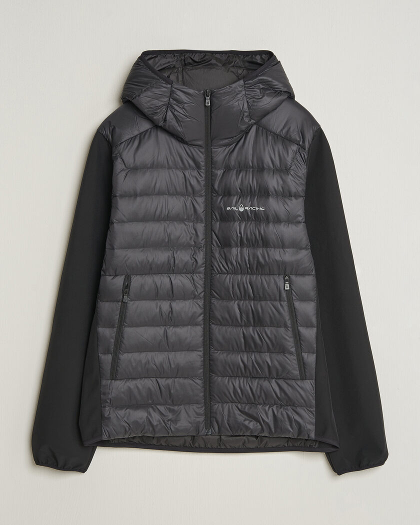 Sail Racing Spray Down Hooded Hybrid Jacket Carbon – Schwarz