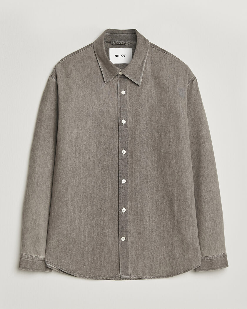 NN07 Casper Denim Overshirt Grey – Grau