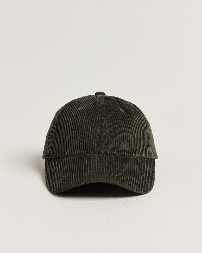 NN07 Corduroy Dad Cap Dark Army – Grün