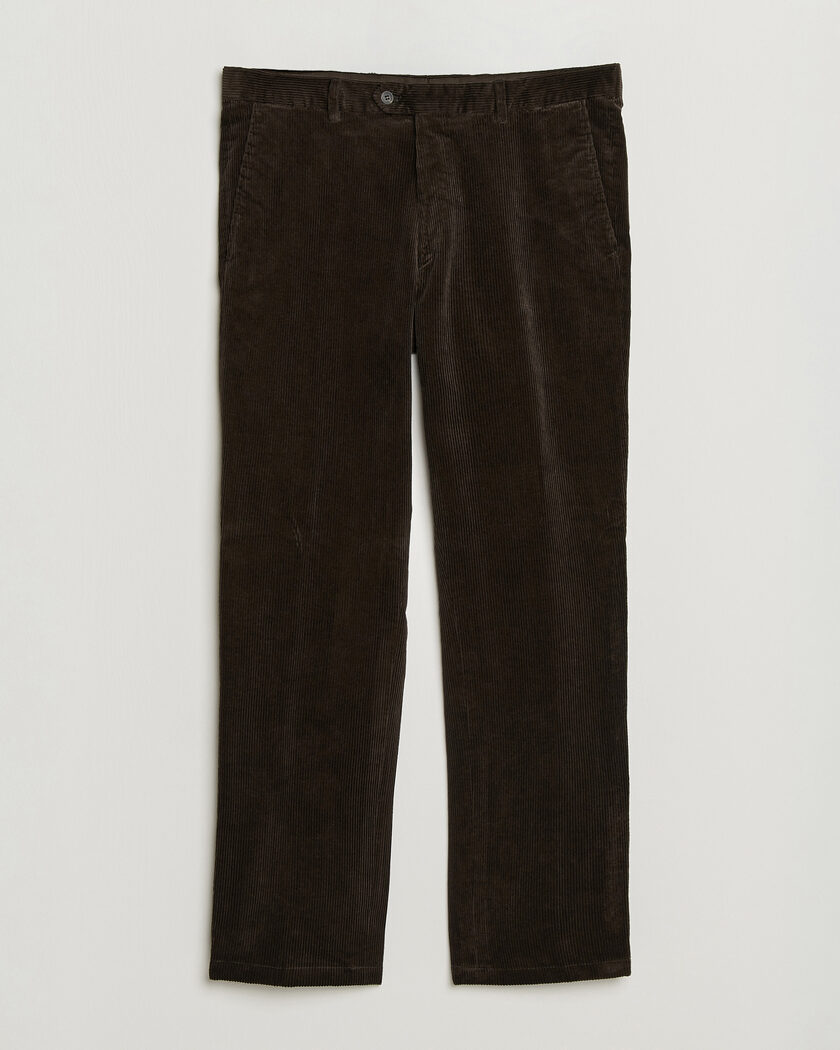 Oscar Jacobson Dandy Corduroy Trousers Dark Brown – Braun