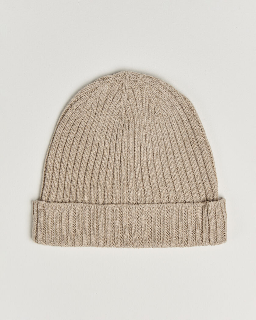 Stenströms Brushed Merino Beanie  Beige – Beige