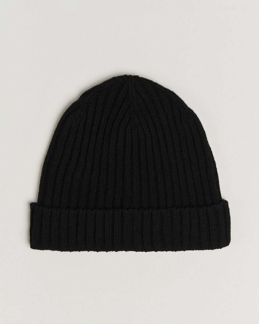 Stenströms Brushed Merino Beanie  Black – Schwarz