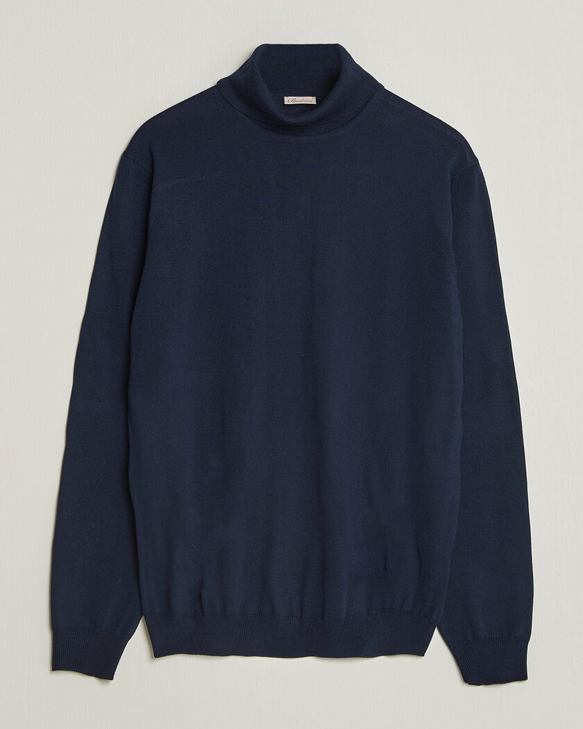 Stenströms Merino Rollneck Navy – Blau