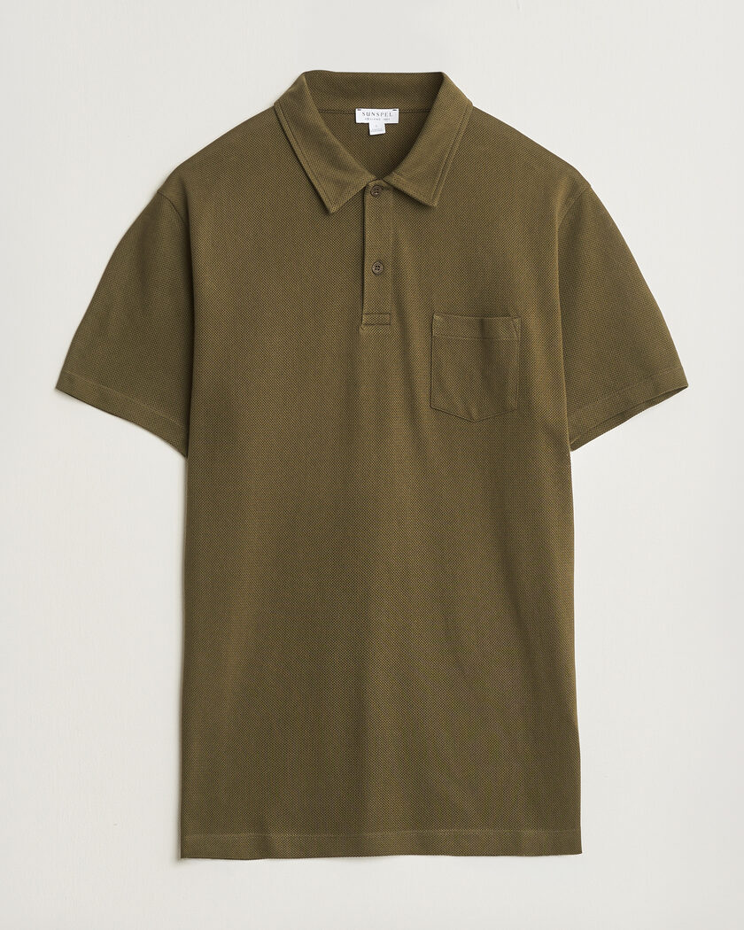Sunspel Riviera Polo Shirt Loden Green – Grün