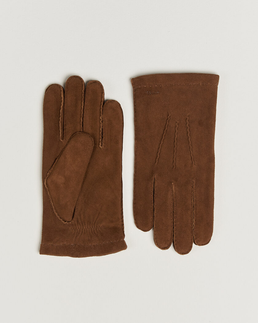 Hestra Arthur Wool Lined Suede Glove Whiskey – Braun