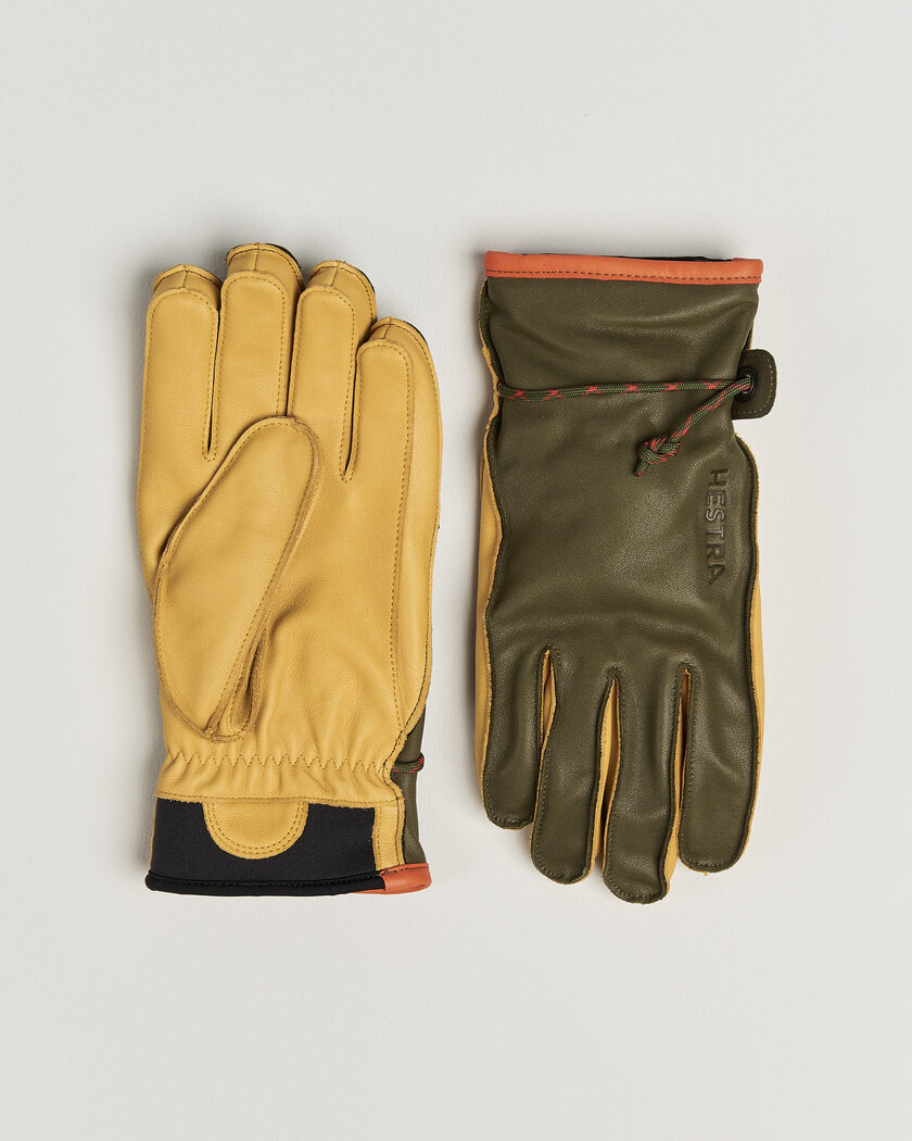 Hestra Wakayama Leather Ski Glove Loden/Tan – Mehrfarbig