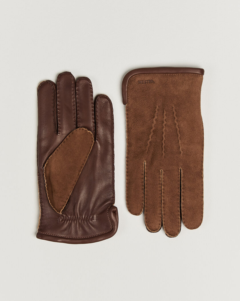 Hestra Balthazar Suede/Nappa Leather Glove Brown – Braun