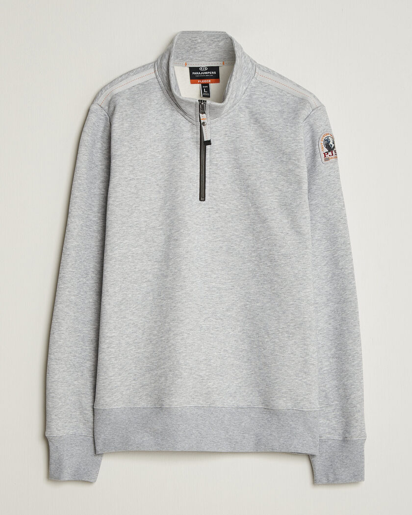 Parajumpers Broad Peak Super Easy Half Zip Sweatshirt Ash Grey Melange – Grau