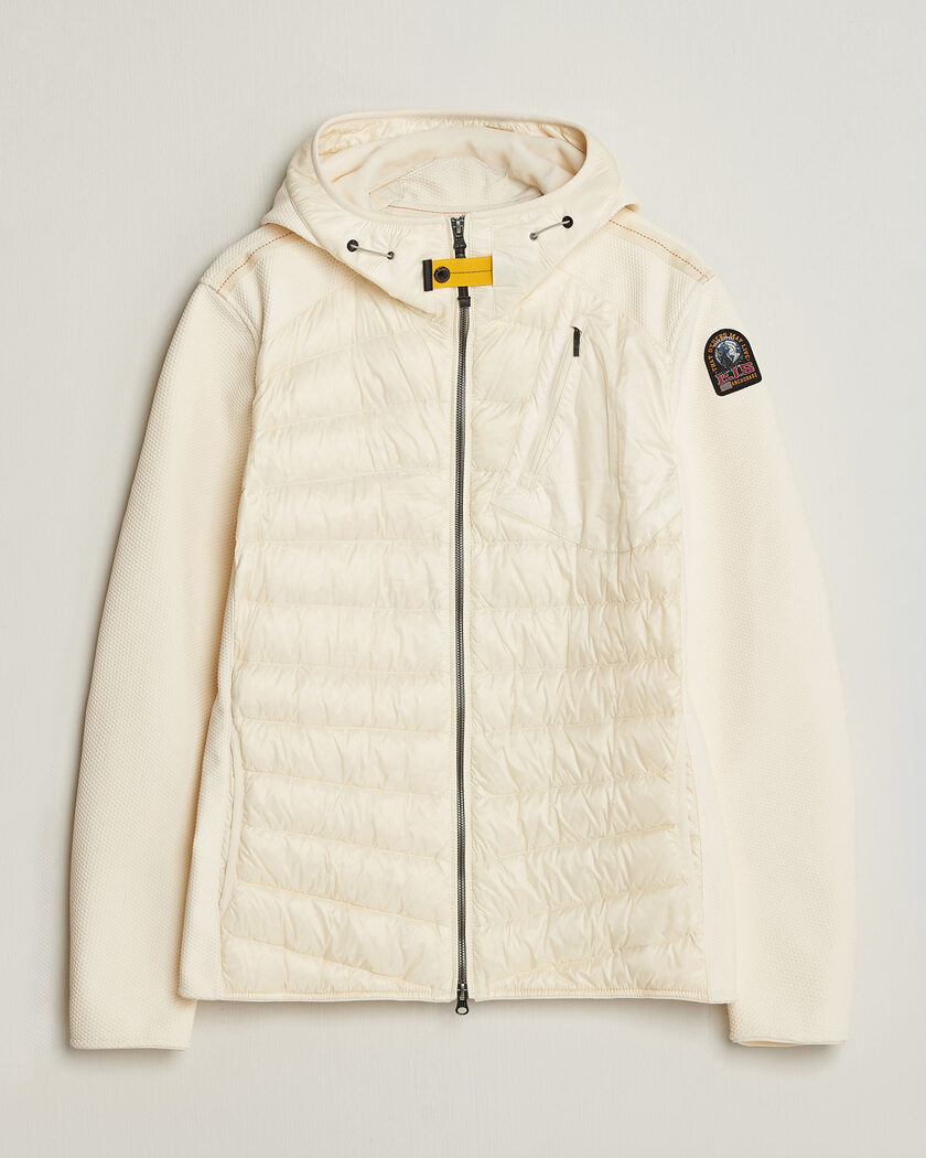 Parajumpers Nolan Warm Up Hybrid Hooded Jacket Warm Ivory – Weiß