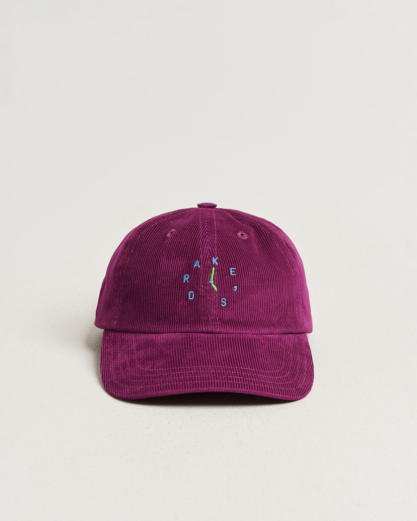 Drake's Clock Twill Cord Baseball Cap Red – Rosa