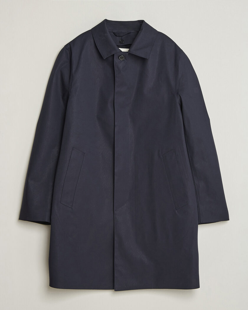 Mackintosh Dunoon Car Coat Navy – Blau