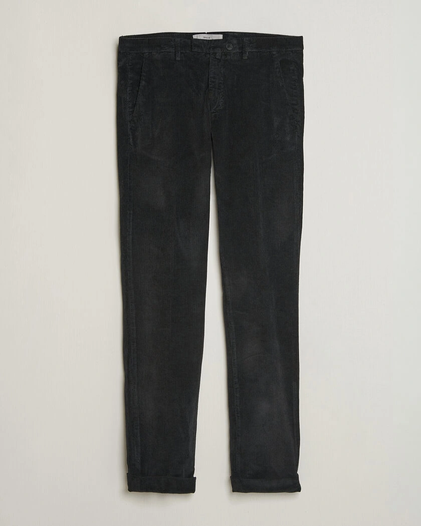  Briglia 1949 Slim Fit Corduroy Trousers Black – Schwarz