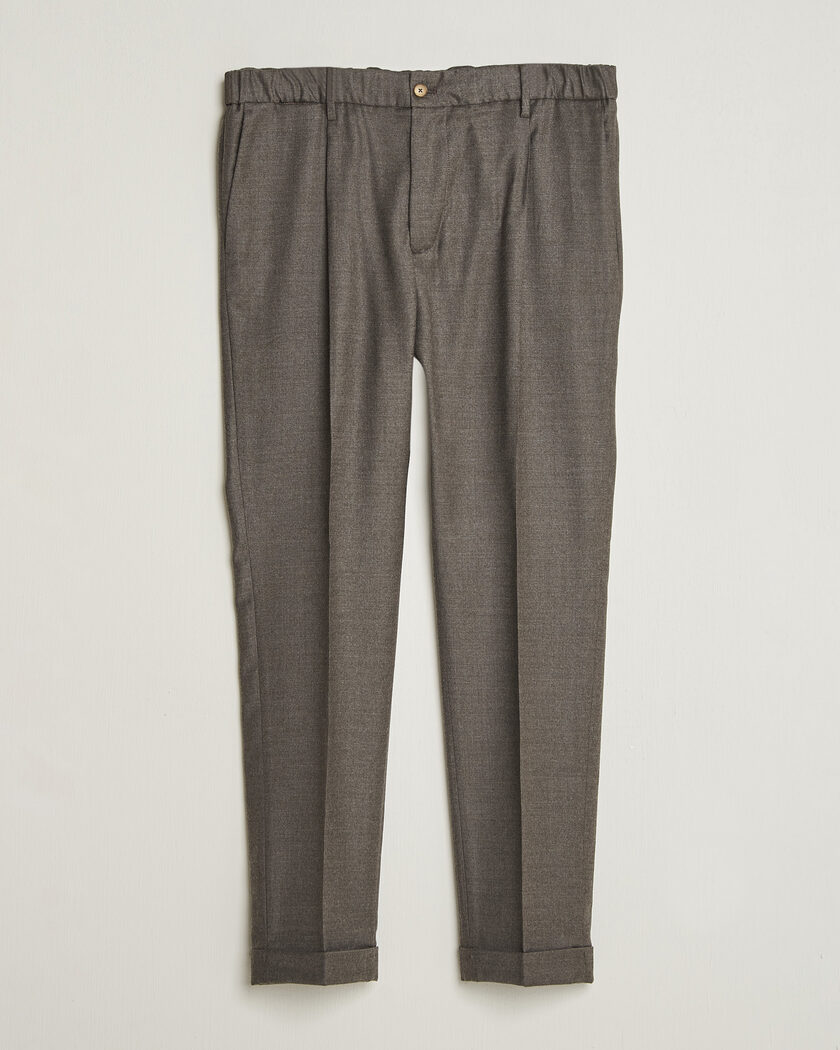 Briglia 1949 Isola Stretch Flannel Trousers Brown – Braun