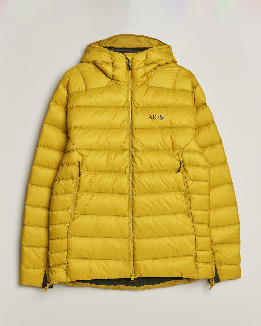 Rab Electron Pro Hoody Mid Down Jacket Dark Pollen – Gelb