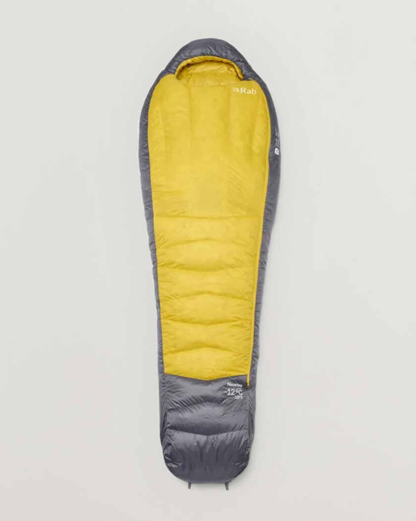 Rab Neutrino -12C Sleeping Bag Long Graphene/Dark Pollen – Mehrfarbig
