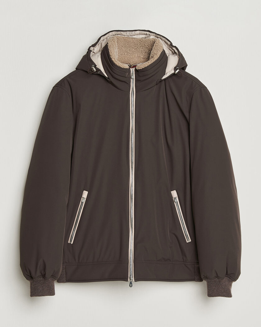 Brunello Cucinelli Padded Jacket Dark Brown – Braun