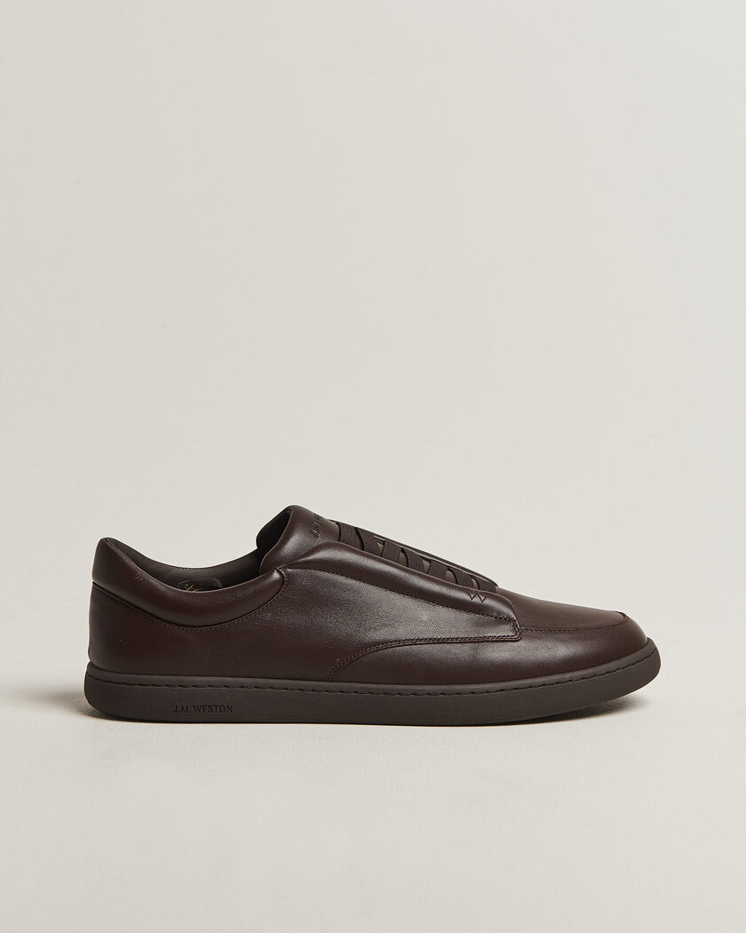 J.M. Weston Dress Sneaker Dark Brown Nappa – Braun