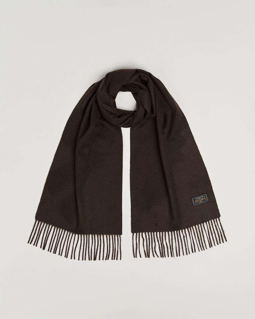 BEAMS PLUS Cashmere Scarf Dark Brown – Braun