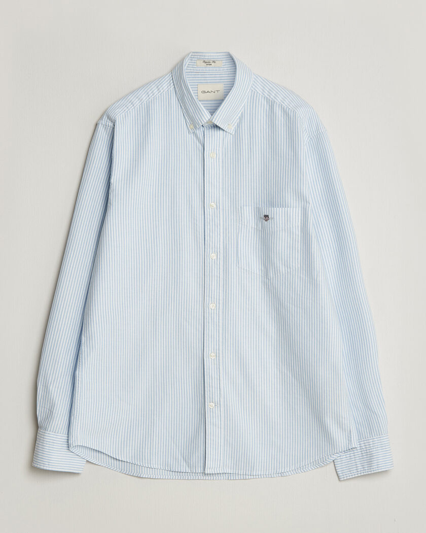 Gant Regular Fit Striped Oxford Shirt College Blue – Blau