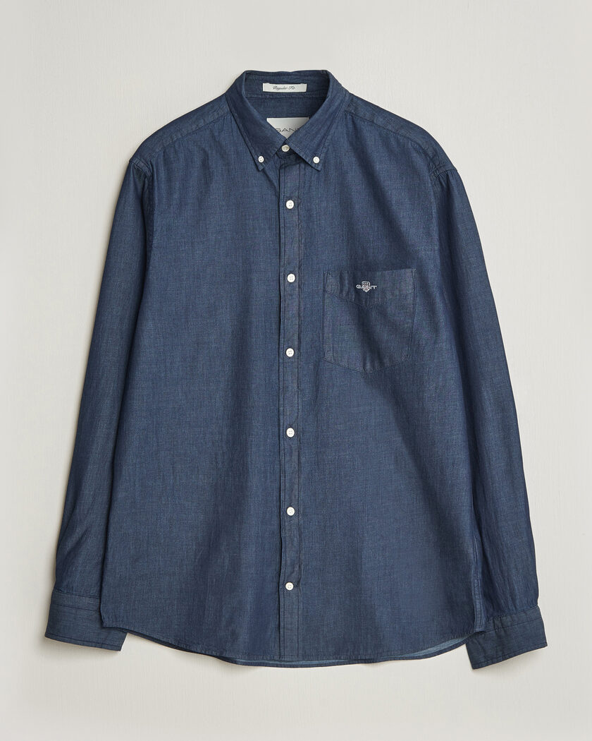 Gant Regular Fit Indigo Shirt Dark Indigo – Blau