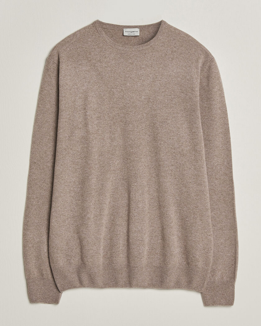 Morgano Wool/Cashmere Crewneck Walnut – Braun