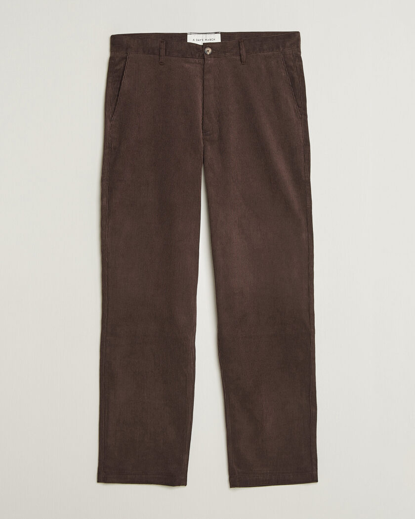 A Day's March Redwood Corduroy Trousers Dark Brown – Braun
