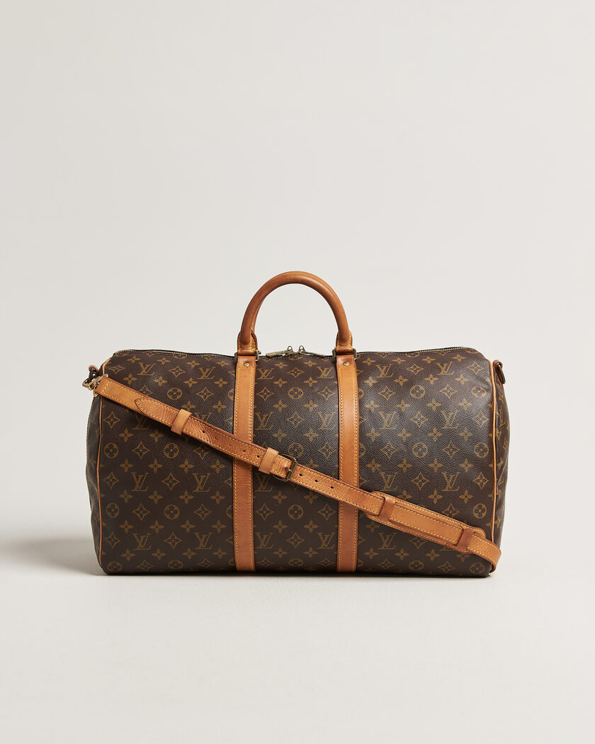 Louis Vuitton Pre-Owned Keepall 50 Bandoulière Monogram – Braun