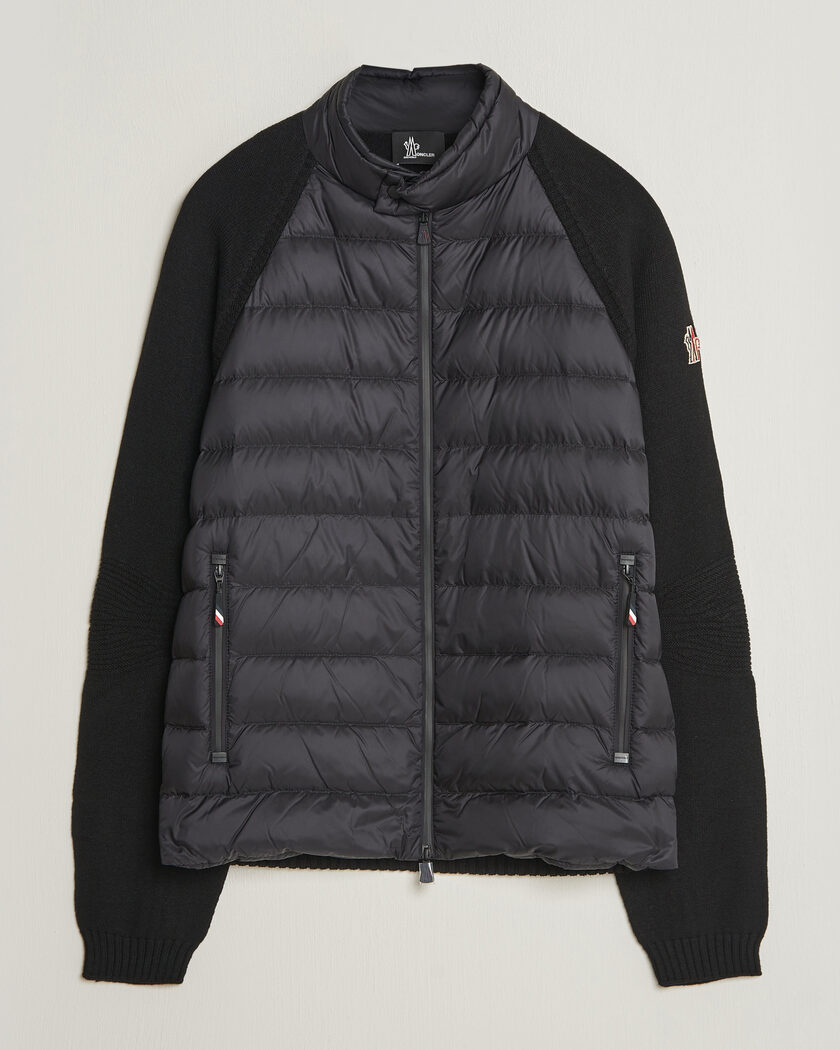 Moncler Grenoble Padded Hybrid Cardigan Black – Schwarz