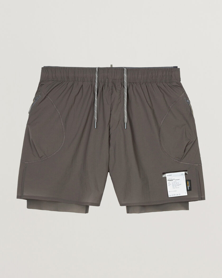 Satisfy Rippy Cordura 5 Inch Shorts Subterranean – Grau