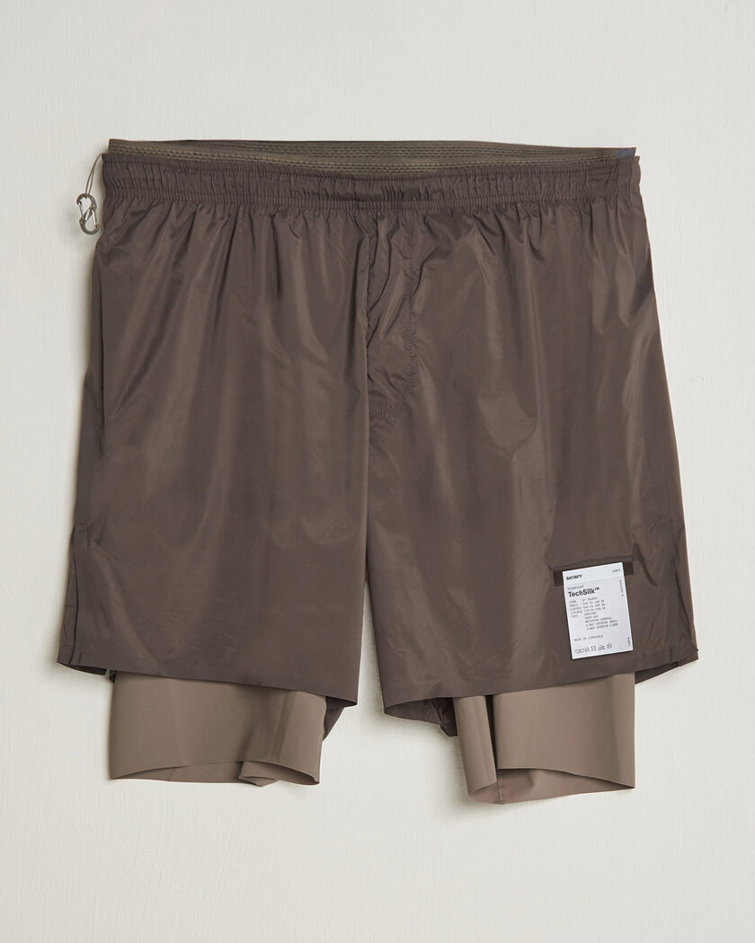  Satisfy TechSilk 8 Inch Shorts Quicksand – Braun