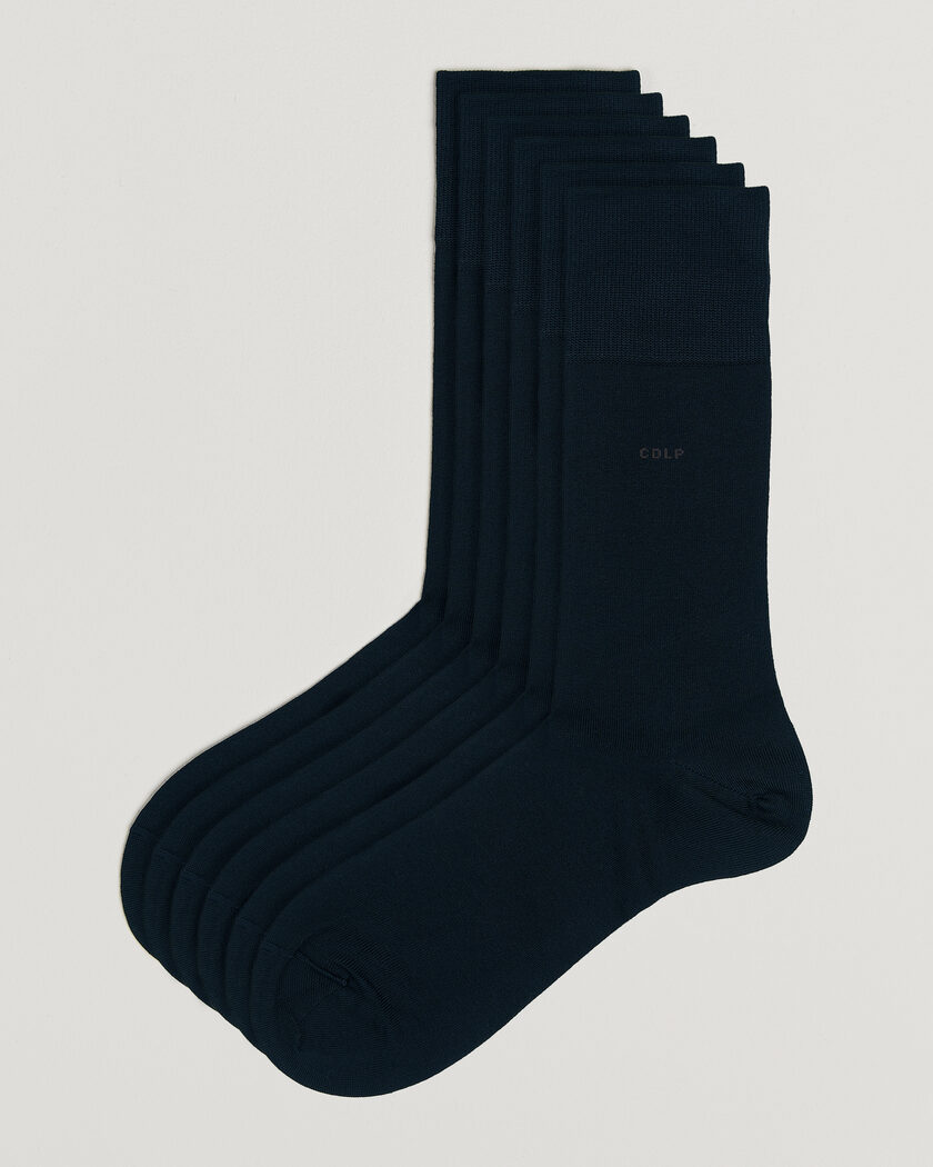 CDLP 6-Pack Mid Length Socks Dark Navy – Blau