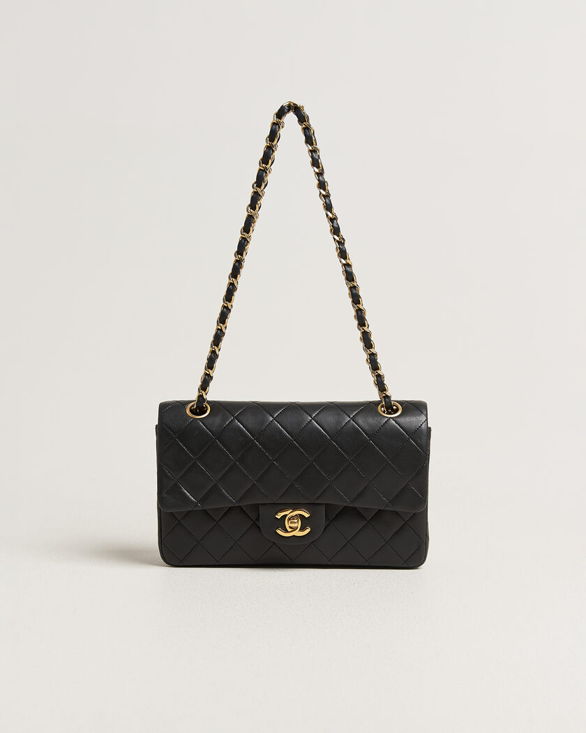 Chanel Pre-Owned Classic Small Double Flap Bag Lambskin Black – Schwarz