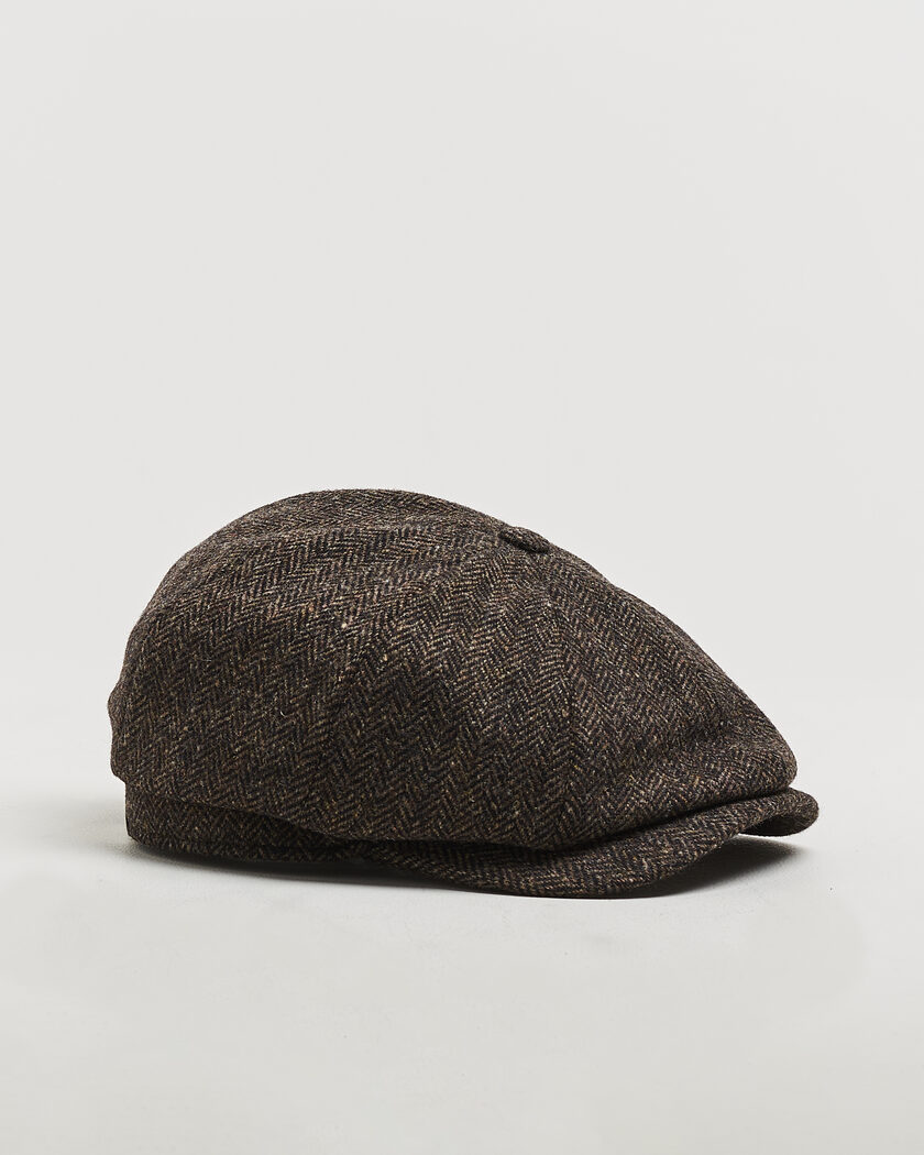 Wigéns Newsboy Classic Shetland Wool Cap Dark Brown – Braun
