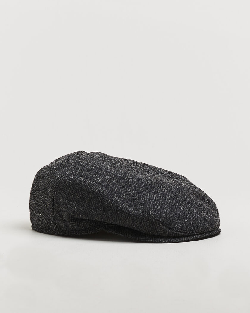 Wigéns Ivy Slim Herringbone Cap Dark Grey – Grau