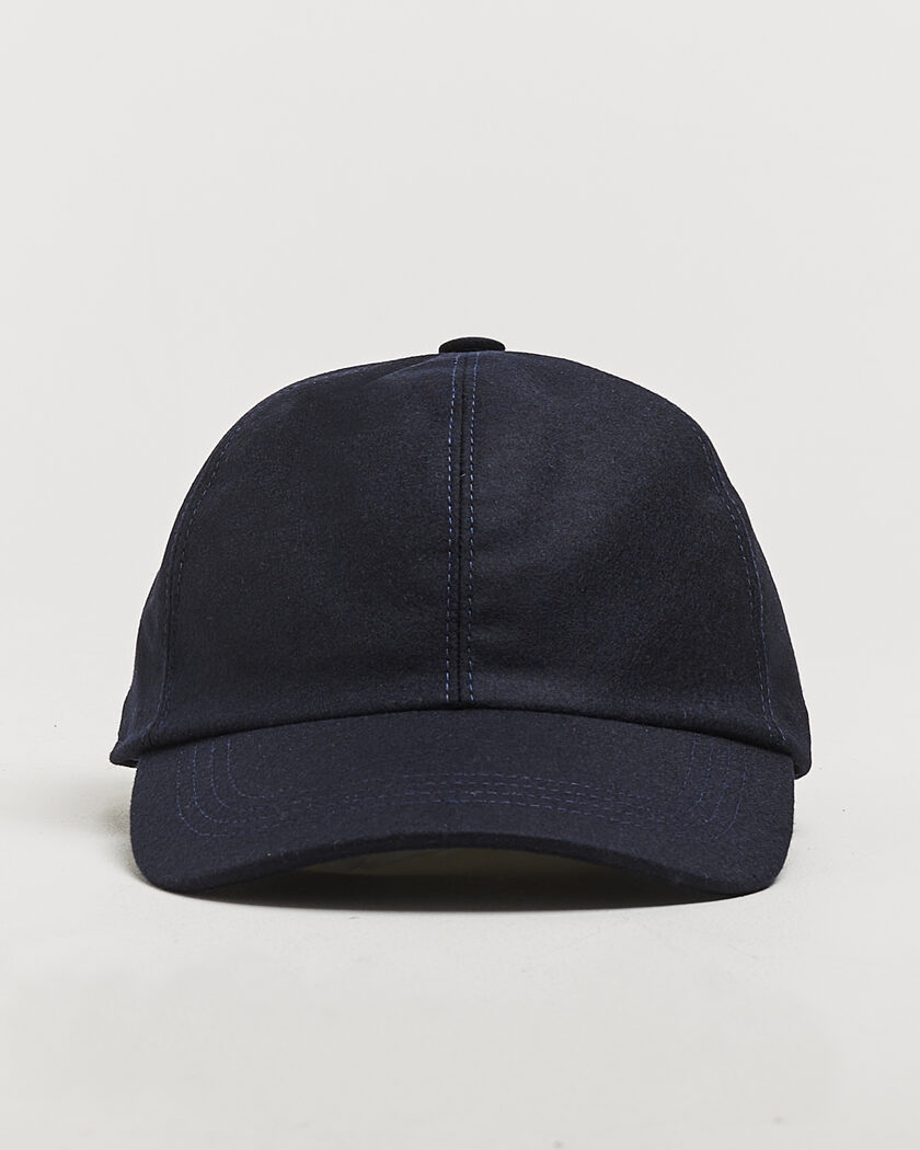 Wigéns Wool/Cashmere Baseball Cap Navy – Blau