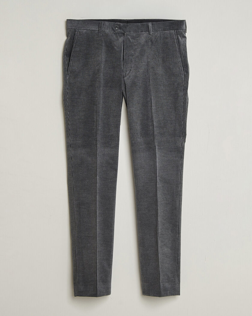  Oscar Jacobson Dandy Corduroy Trousers Grey – Grau
