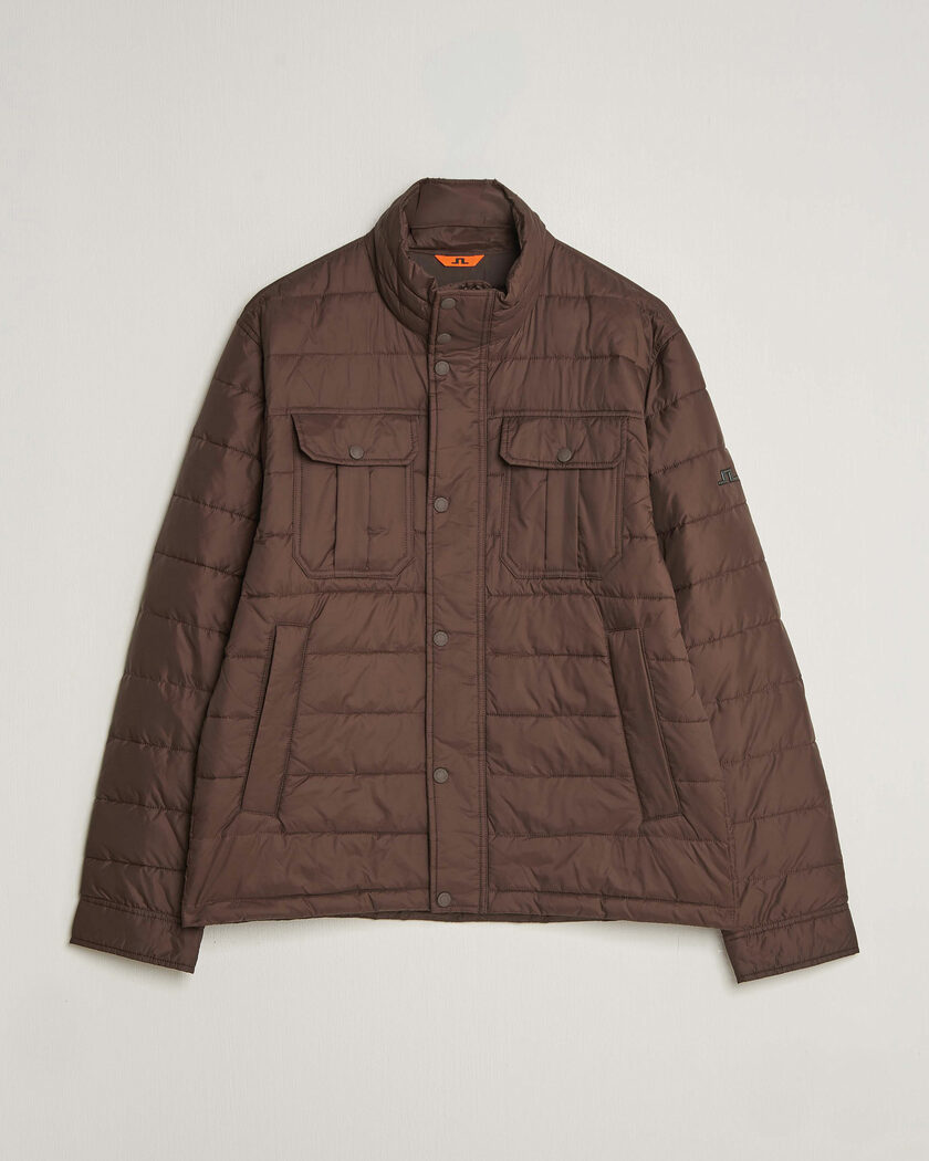 J.Lindeberg Bailey Light Padded Jacket Seal Brown – Braun