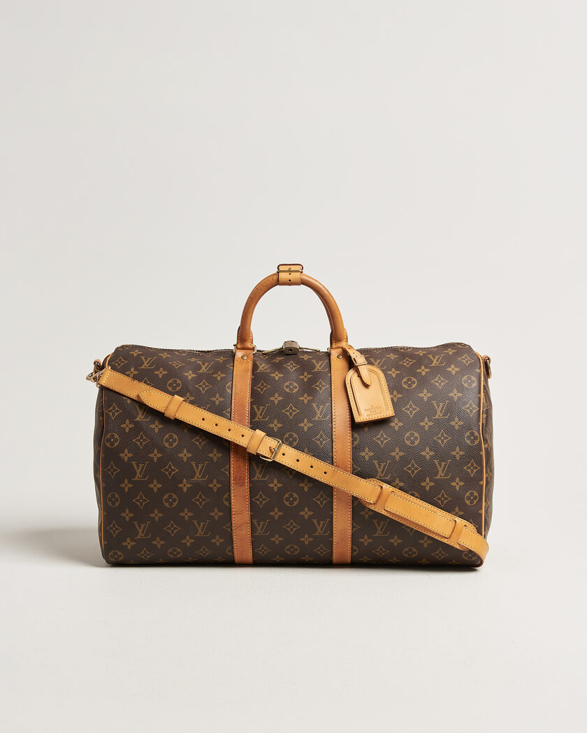Louis Vuitton Pre-Owned Keepall 50 Bandoulière Monogram – Braun
