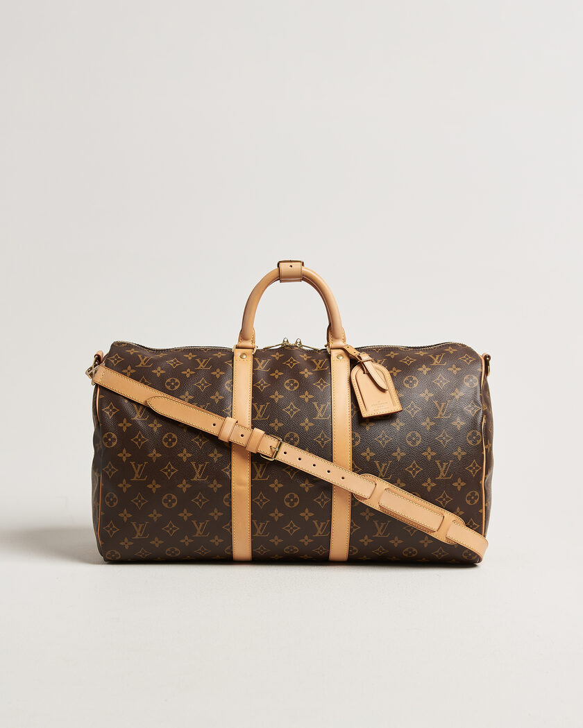 Louis Vuitton Pre-Owned Keepall 50 Bandoulière Monogram – Braun