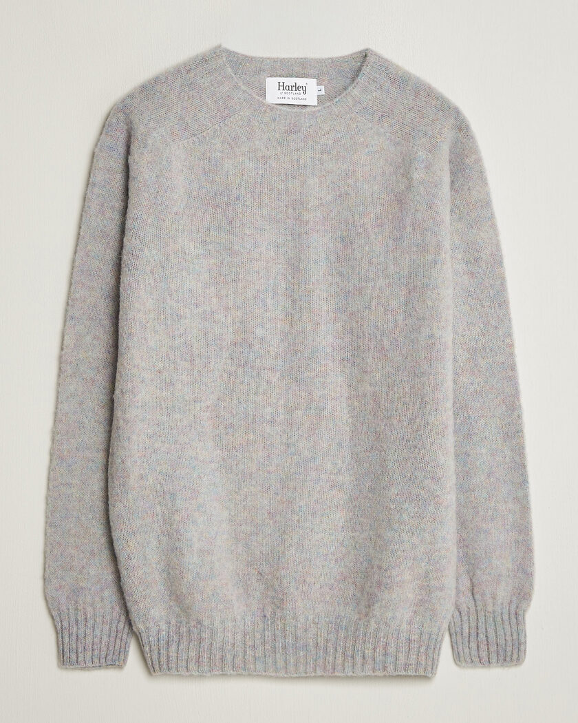 Harley Of Scotland Brushed Supersoft Lambswool Crewneck Aurora – Mehrfarbig