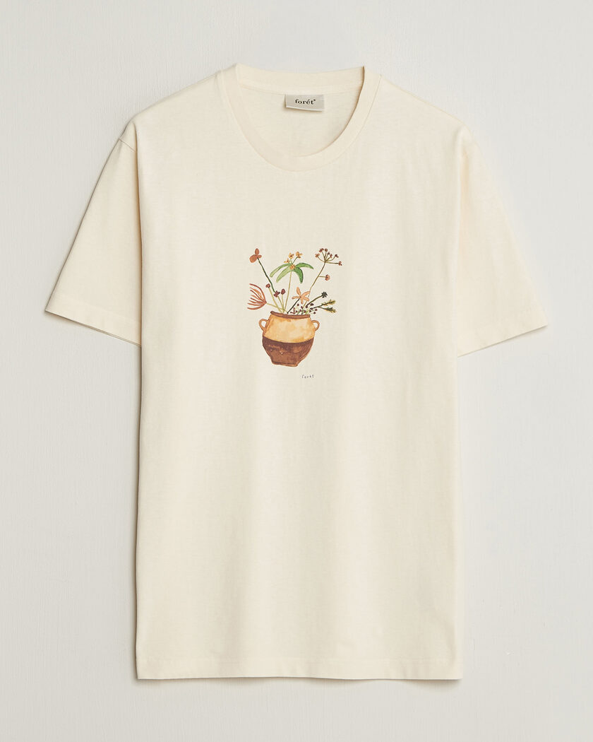 Forét Vase T-Shirt Cloud – Weiß