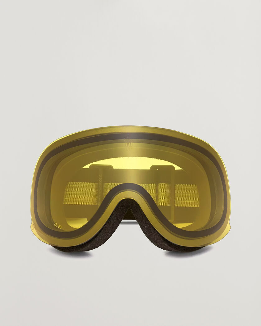 Moncler Lunettes Snowflare Ski Googles Black/Yellow – Schwarz