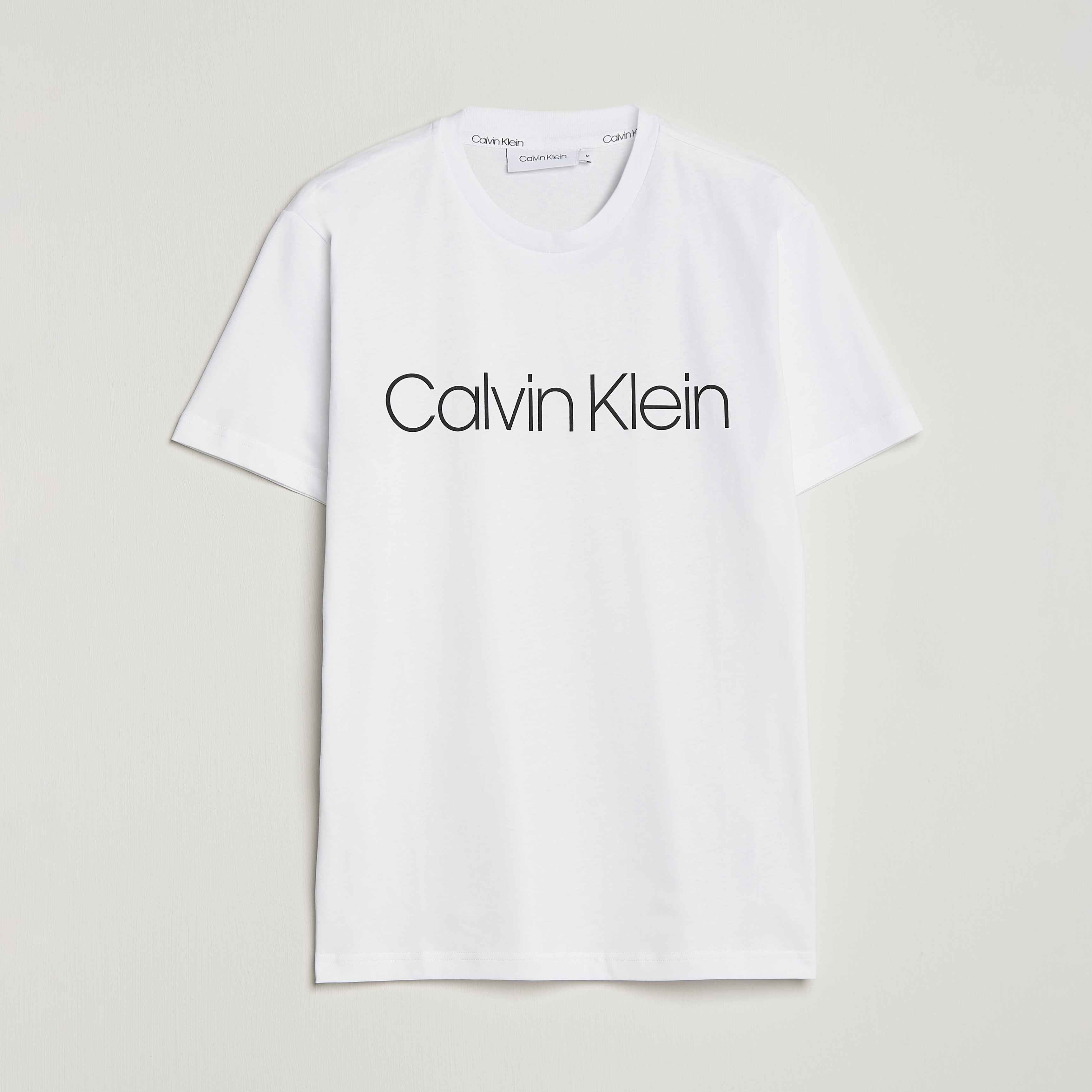 Calvin Klein Front Logo Tee White Care bei of Carl