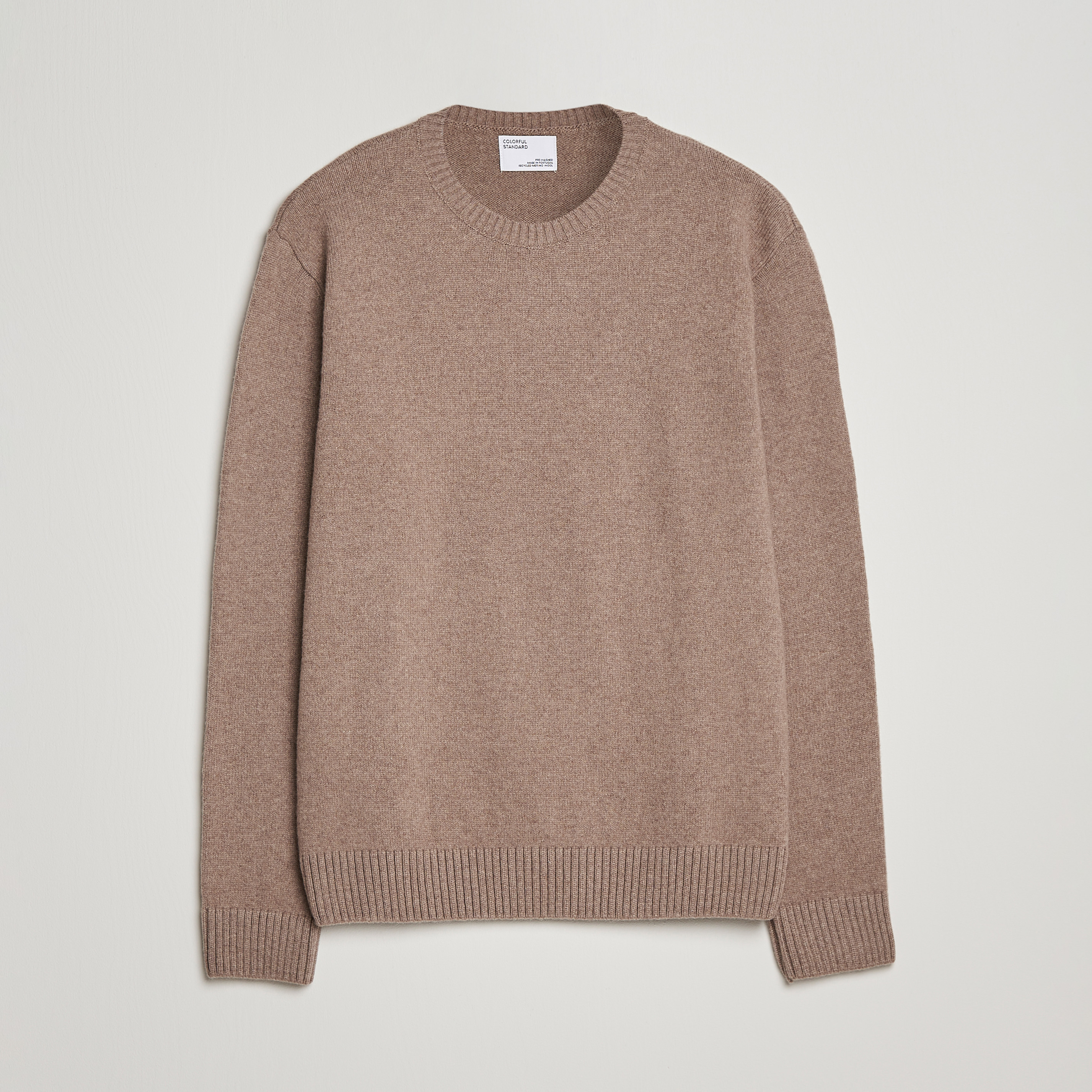 Colorful Standard Classic Merino Wool Crew Neck Warm Taupe bei Care of Carl
